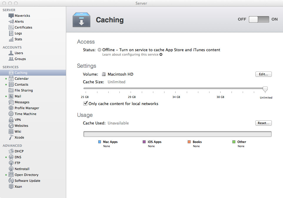 Caching Server - Hasn't Been Started Yet.
