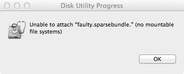 dmg no mountable file system dmg no mountable file system