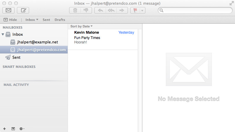 Jim Halpert @ PretendCo Inbox.