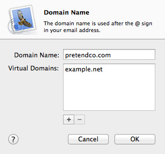Mail: Virtual Domains List with example.net