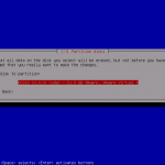 Debian - Disk Selection