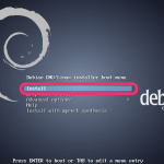 Debian 7's Installation Menu